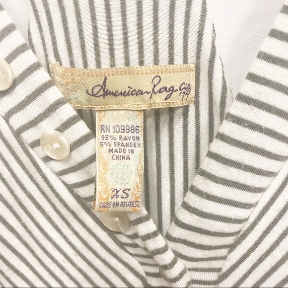 American Rag Stripe Summer Dress With Pockets - Picture 4 of 7